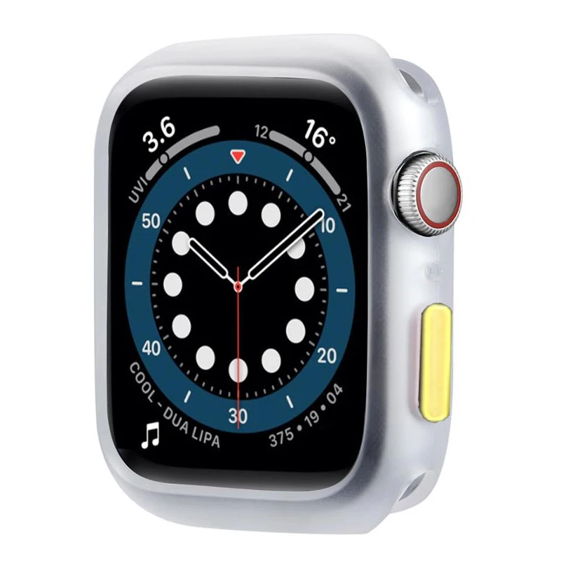 Colorful Soft Silicone Protective Case for Apple Watch - Stylish & Durable Bumper for Women