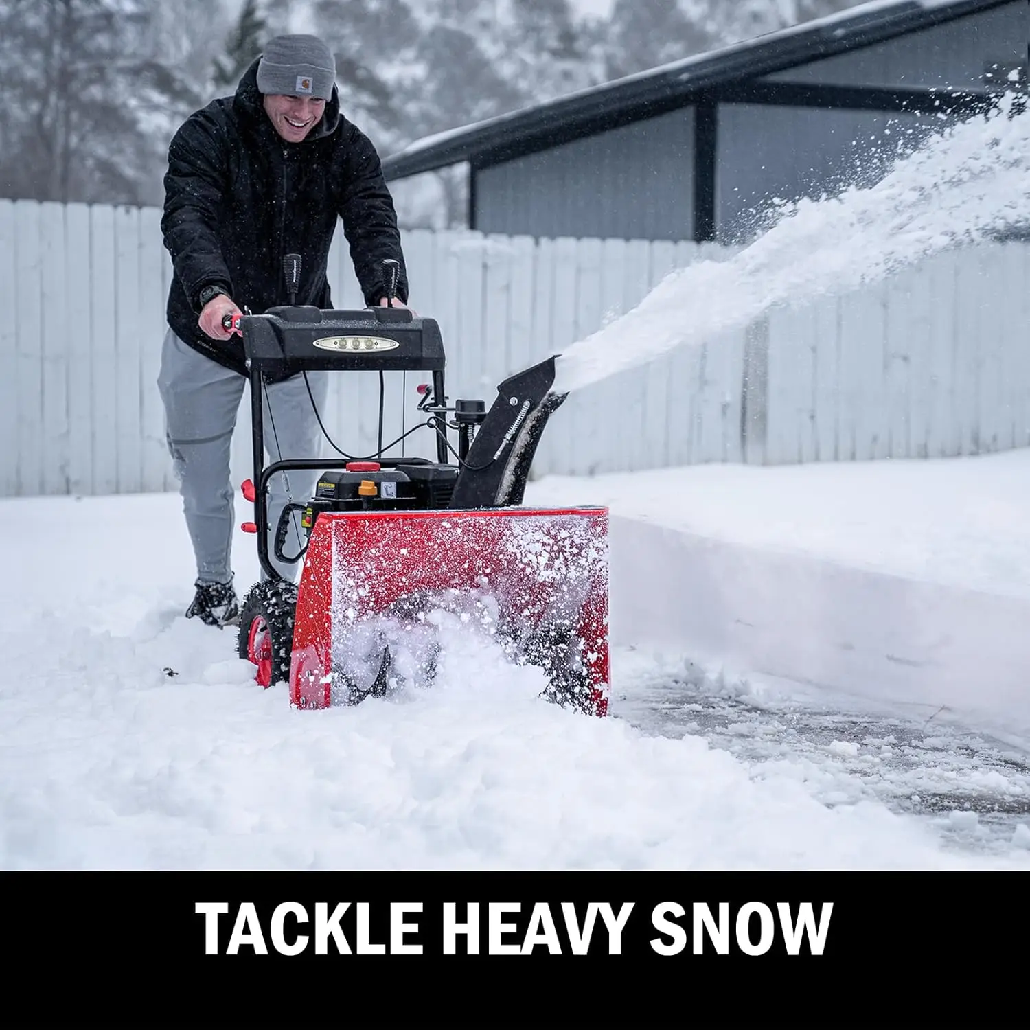 24-Inch 2-Stage Gas Snow Blower with Electric Start & LED Light 2