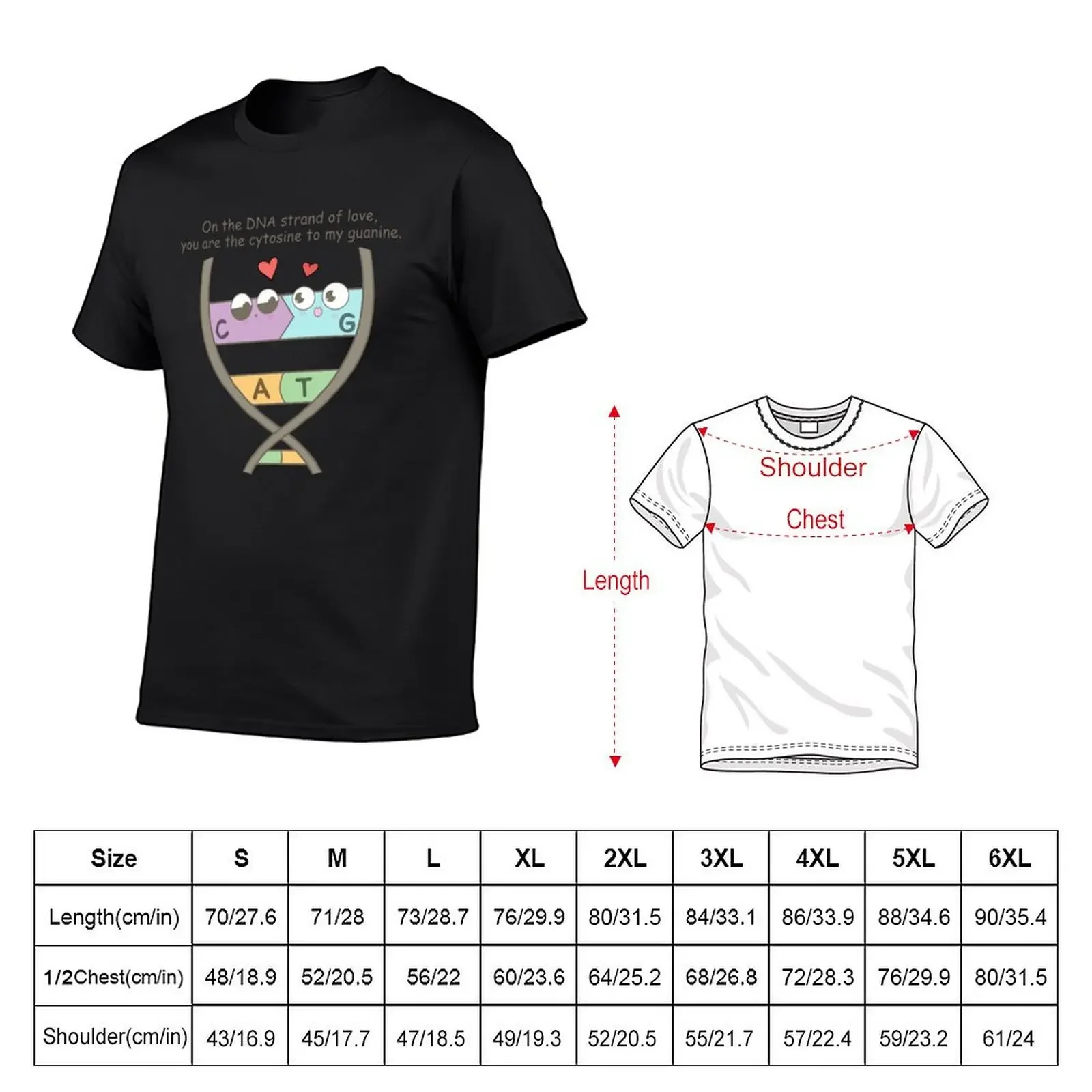 Camiseta de DNA Strand of Love para hombre, diseño de aduanas, camisetas bonitas, camisetas gráficas divertidas