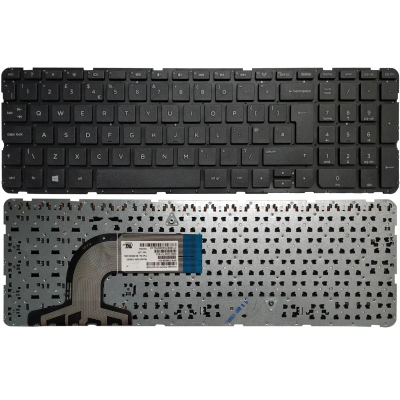 

Новая английская клавиатура для HP Pavilion TPN-F113 15-D 15-d069wm 749658-031, Черная