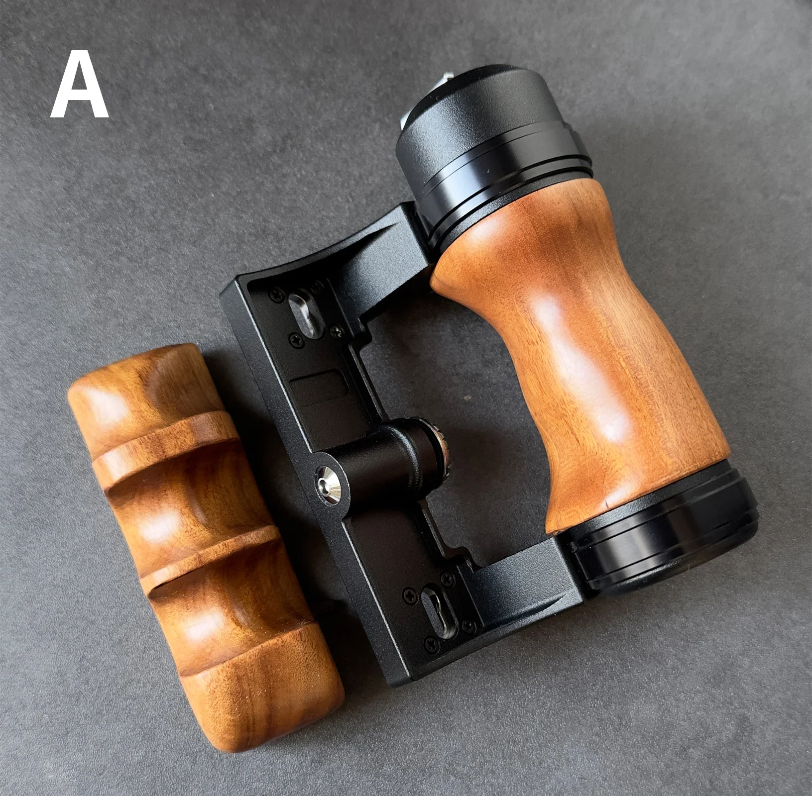 木製カメラハンドグリップ、ペ税67、6x7、6x7、左右ハンドルホルダー