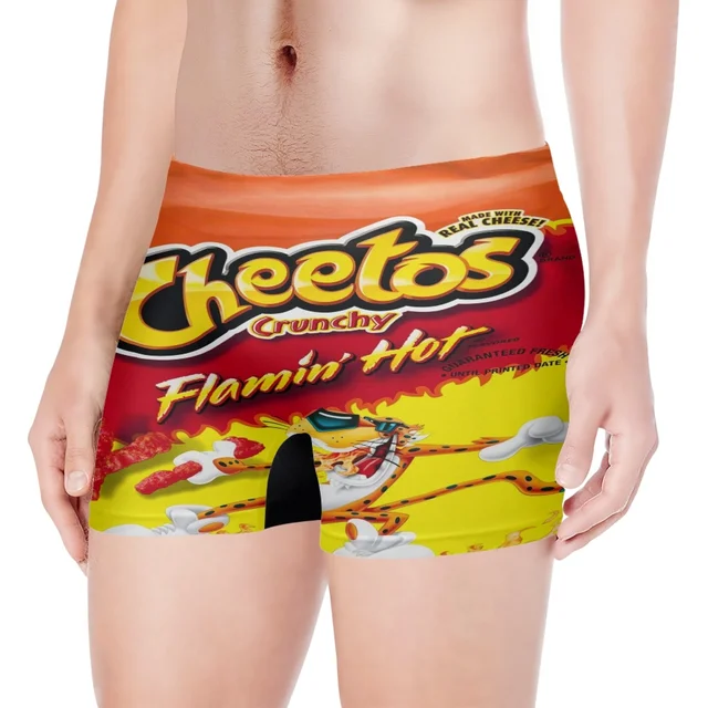 Funny Novel Cheeto Snack 3D Print Seamless Soft Man Underwear Men