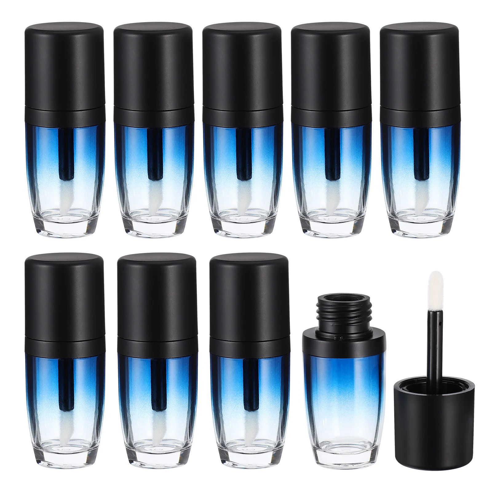 

10 Pcs 5ml Lip Gloss Tube Gradient Container Sample Air Traffic Control Balm Abs