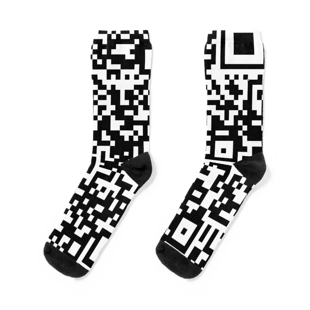 

QR Code Design Socks hip hop floor funny gifts Socks Man Women's