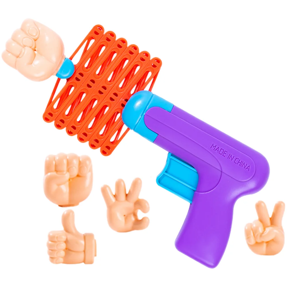 Retractable Fist Toy Spring Telescopic Toys Fist Gun Toddler Prank Toy Robot Plastic Child Launcher