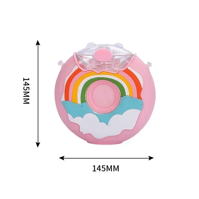 Water Bottle 380ML Donut Shape Kids Feeding Cup