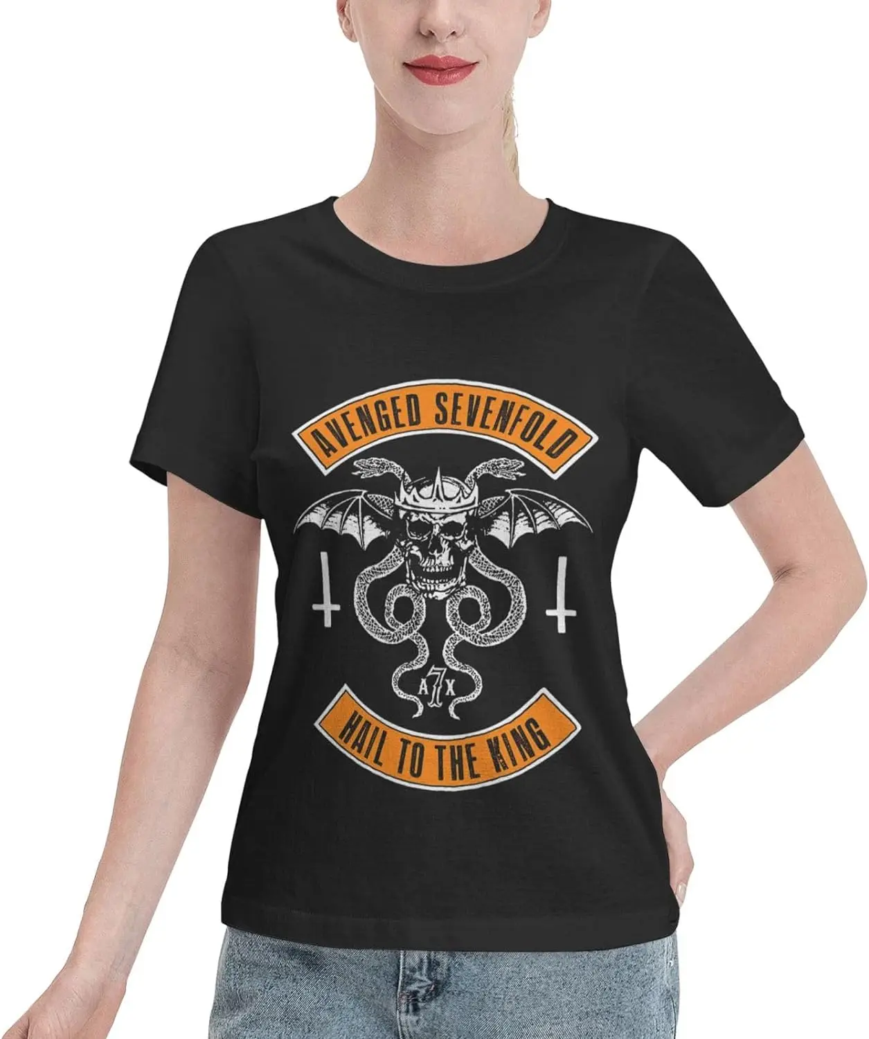 

Women's Summer Cotton Short Sleeve Shirts Top,Lightweight Crewneck Graphic Tees Clothing