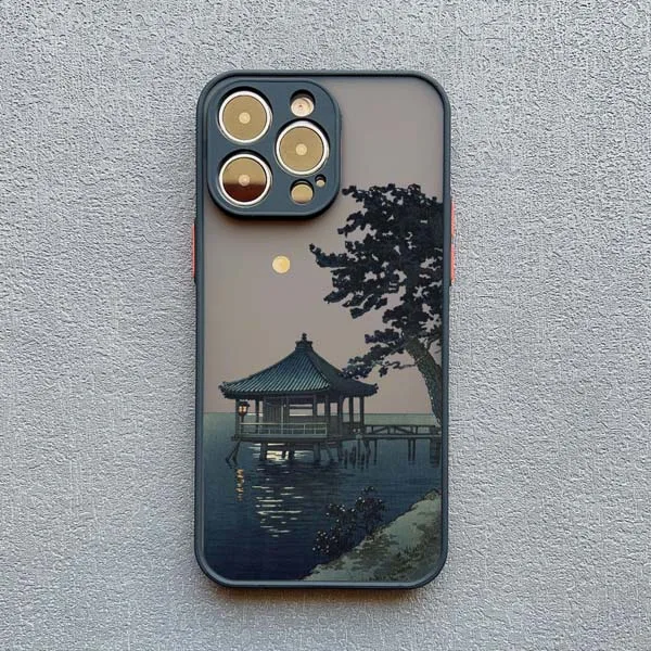 Japanese Aesthetic Landscape Phone Case - Artistic Scenery Back Cover