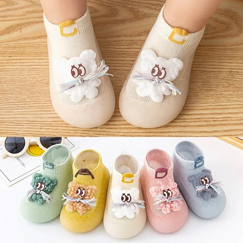 Spring Autumn Newborn Baby Boy Toddler Shoes 1 Years Soft Bottom Non-slip Floor First Walkers Socks Shoes  Baby Girls Shoes