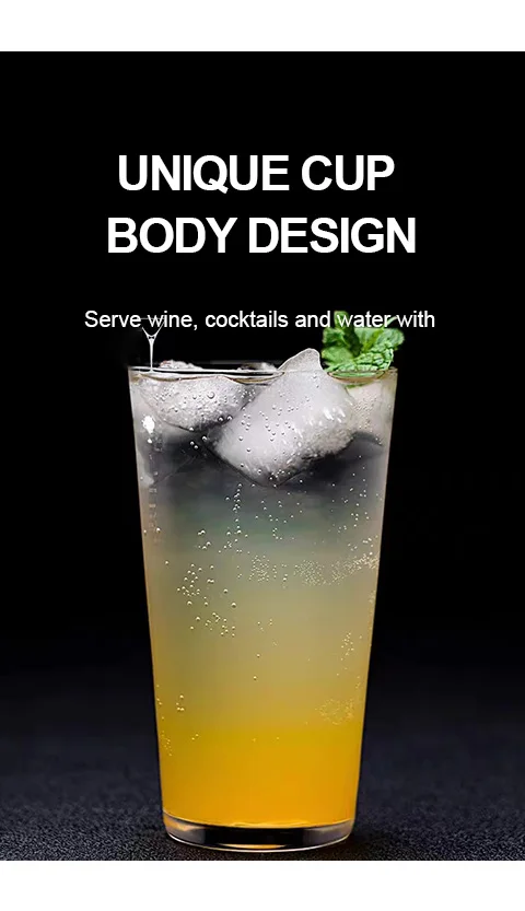 Description Picture 5 of itemKLP 1 pcs lead-free glass engraved ultra-thin slanting collins cup, simple and classic style, suitable for drinking, beverages,