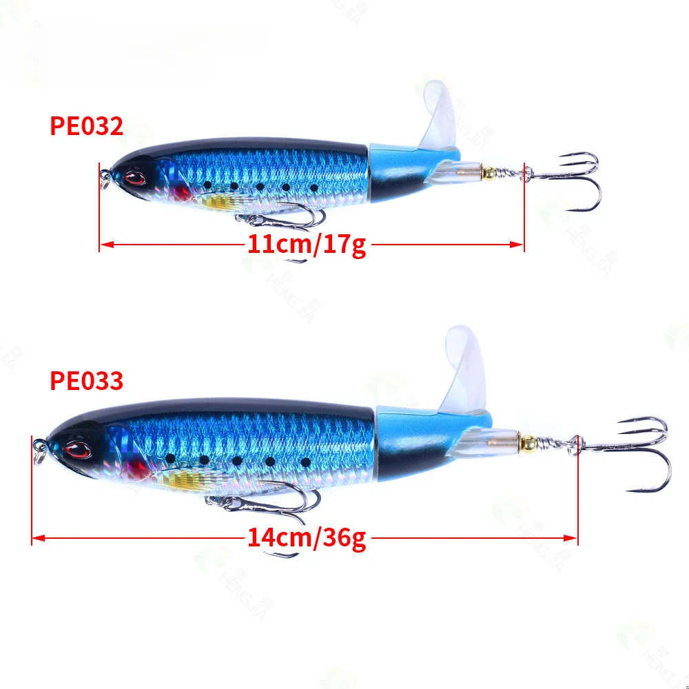 13g 17g 36g Whopper Popper Propeller Topwater Fishing Lures  Artificial Bait Hard Crankbait Wobbler Rotating Tail Fishing Tackle 3