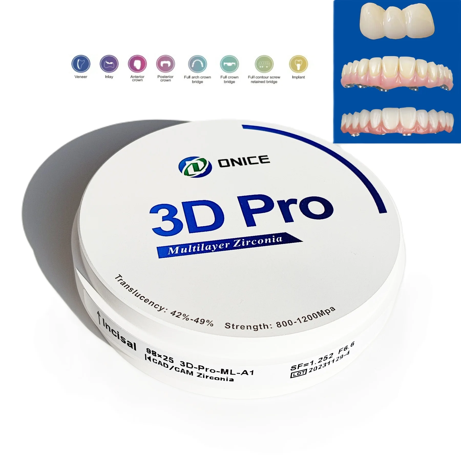 Aesthetic-20Colors-Dental-Zirconia-Zirconium-Blocks-CAD-CAM-Dental ...