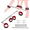 BDSM Bondage Kit Stainless Steel Extendable Spreader Bar Slave Handcuffs Ankle Cuffs Fetish Restraints Set Sex Toys for Couples 1