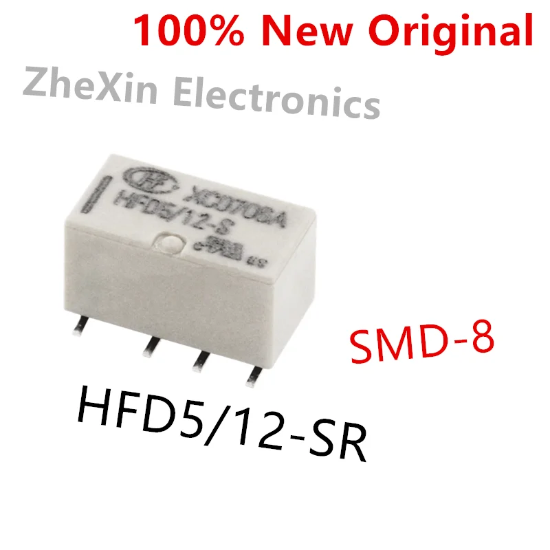 

10PCS/Lot HFD5/12-SR 、HFD5/5-SR SMD-8 New Original Signal Relay HFD5/12-S 、HFD5/5-S