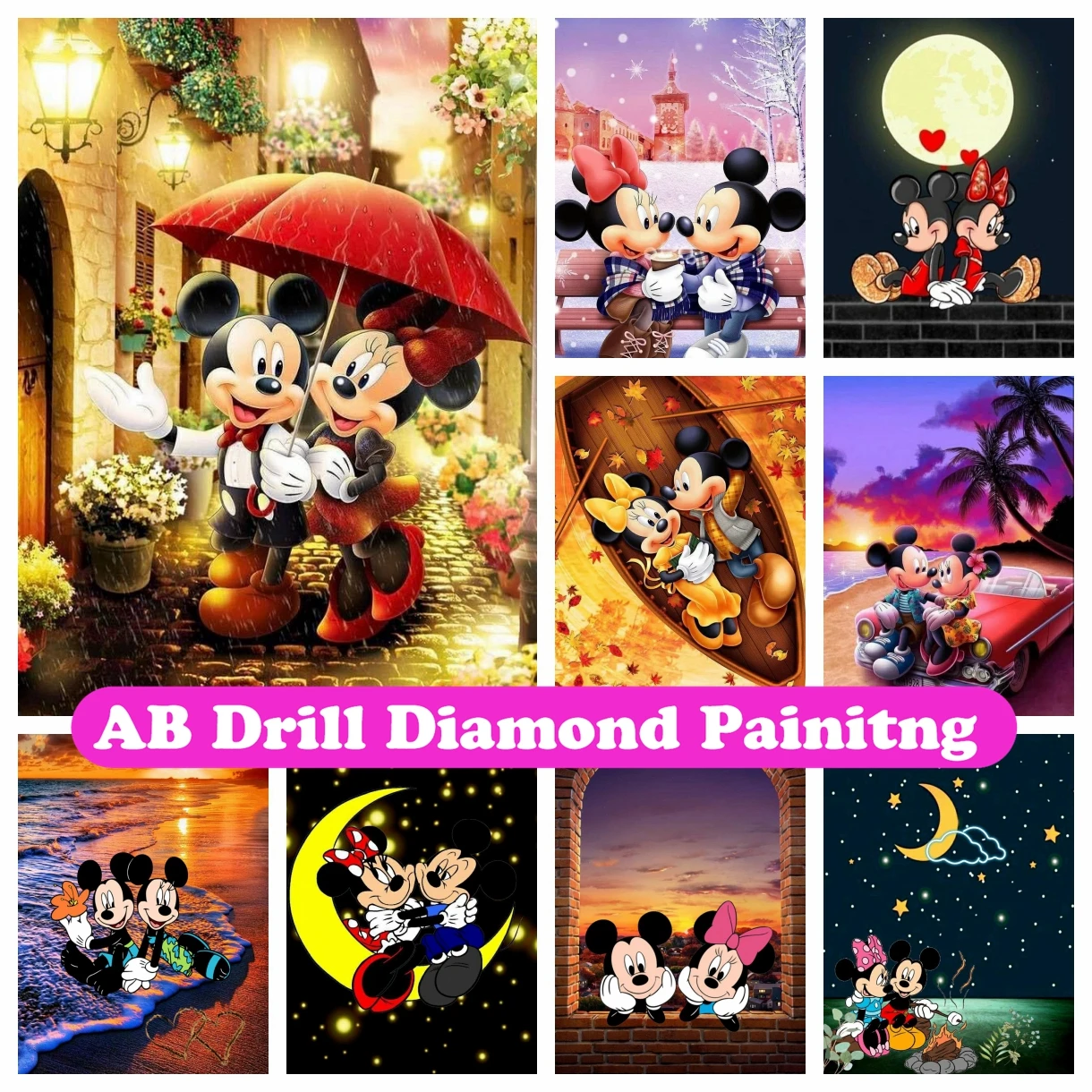 Disney Lilo And Stitch Diy Ab Drill Diamond Painting Mosaic Cartoon  Rhinestones Cross Stitch Handmade Craft Home Decor Kids Gift - Diamond  Painting Cross Stitch - AliExpress