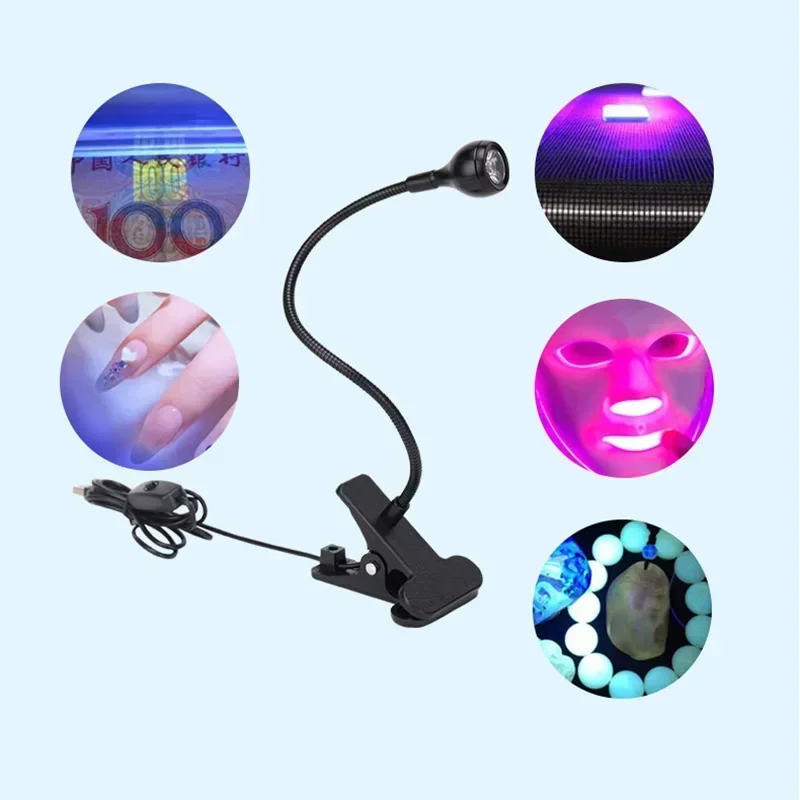 Led ڿܼ  Ŭ   ݼ Ʃ UV  USB ̴ UV  ȭ Ʈ å    DIY  Ʈ