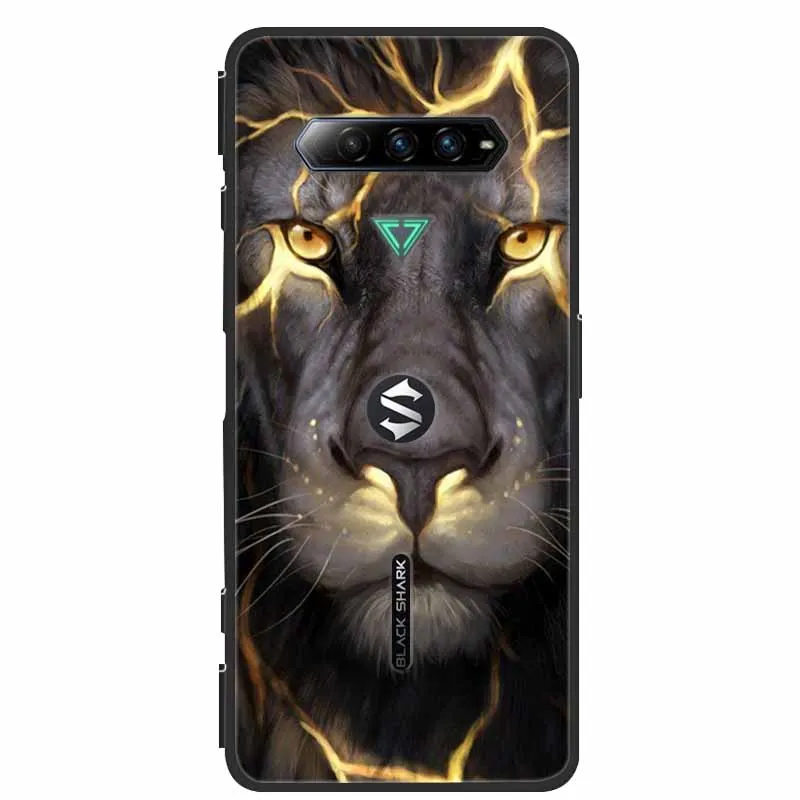 Lion Wolf Design Silicone Soft TPU Back Cover Case