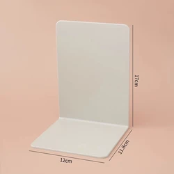 Sleek L - Shaped Desktop Organizer and Bookend Set - Minimalist Design for Durable, Stylish Display (Gray)