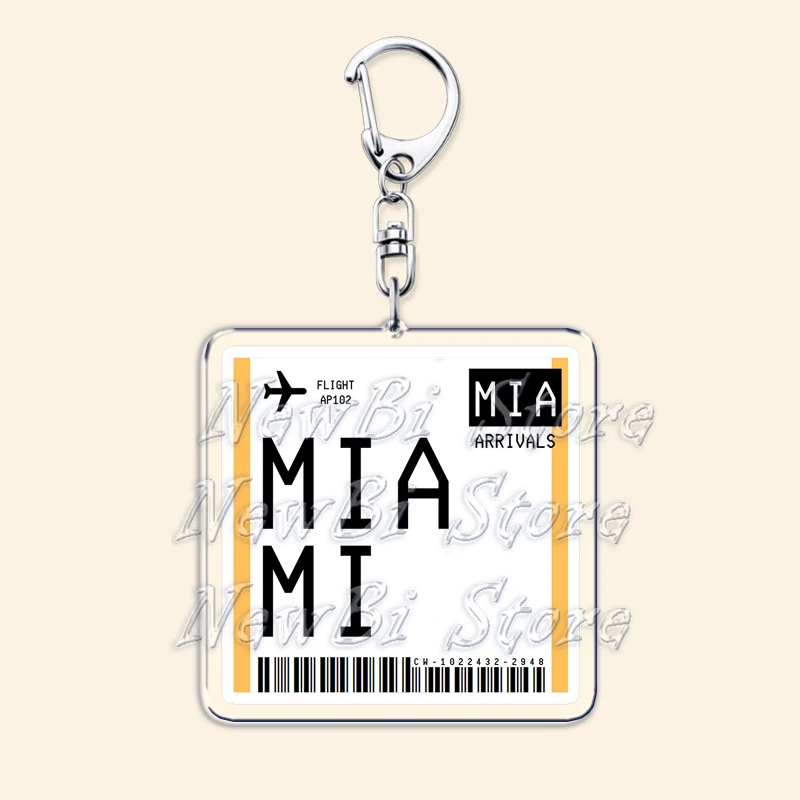 Reise Flugzeug Ticket Boarding Pass Schlüsselanhänger London Paris Tokio New York Schlüsselanhänger für Zubehör Tasche Schlüsselanhänger Ring Schmuck Geschenke – Detail 36