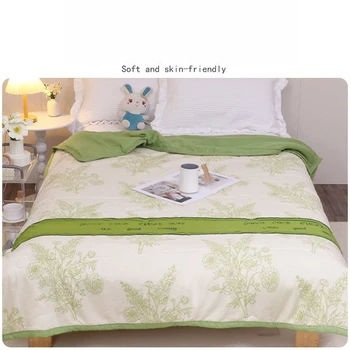 Couette fine imprimée, respectueuse de la peau, 150x200cm, pour enfants, couvre-lit doux, couverture d'été (sans taie d'oreiller) 1