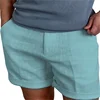 Men Summer Cotton Linen Shorts Breathable Running Gym Shorts Sport Basketball Shorts Beach Sweatpants Man Clothing Streetwear 4
