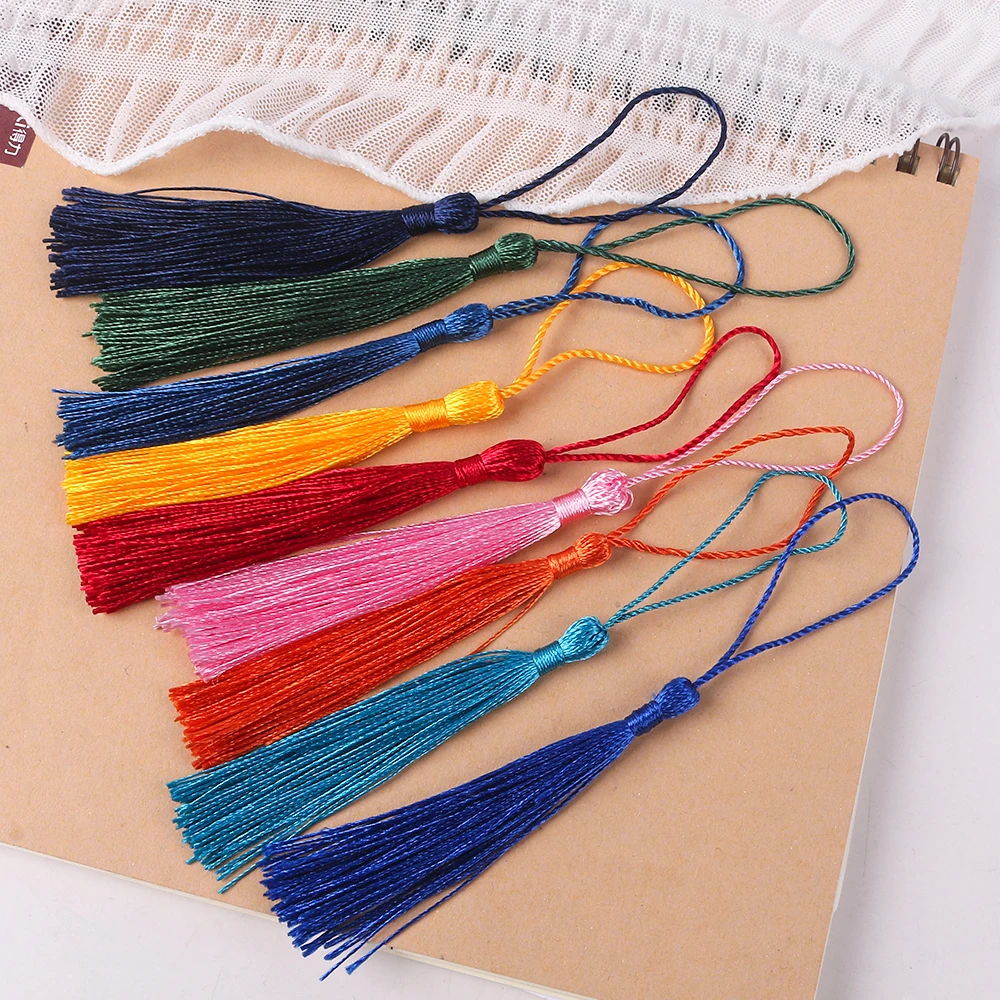 30pcs Bookmark Tassel Fringe 13cm Cotton Tassels Chinese Knot Tassels For Sewing Curtains Accessories DIY Wedding Decoration