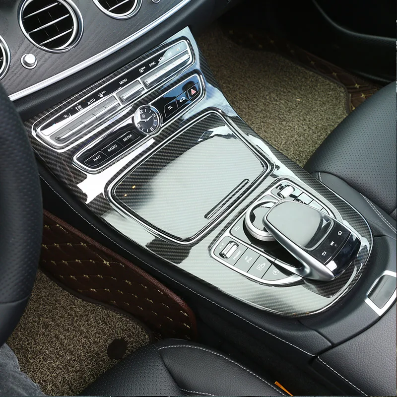 car air conditioner trim interior mouldings car moulding decoration interior moulding trim strip cup holder trim cover armrest panel cover for Mercedes Benz E Class W213 S213 A238 C238-ABS car center console