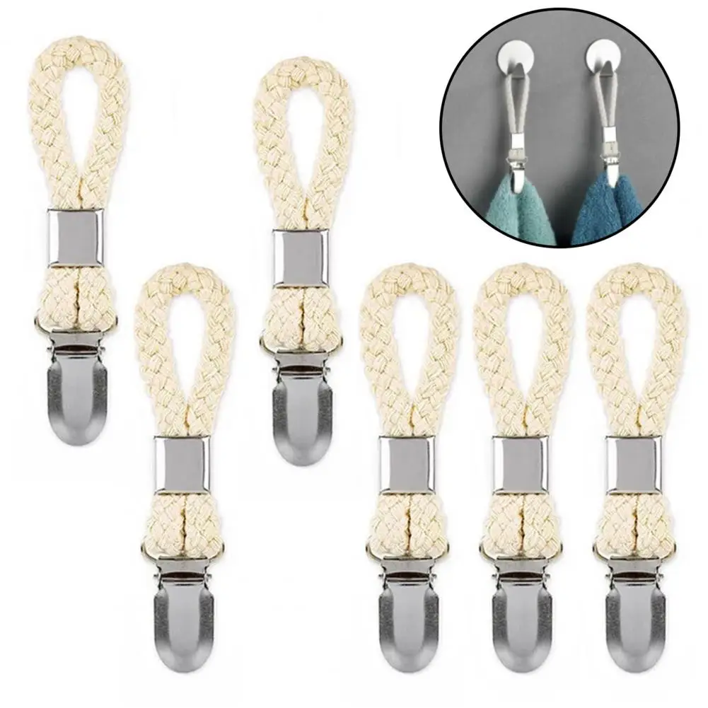 Clip Clothes Peg Towels Cotton Kitchen Accessories Metal Clothes Towels Clip 6pcs Aliexpress
