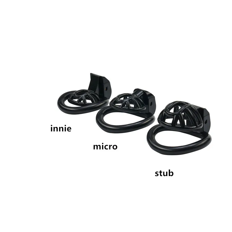 Penis Chastity Cage Chastity Lock Sex Toy Penis Cock Ring Male Chastity Device Positive / ​Negative with 4 Cock Rings Super Small Cock Cage for Men Gay Sex Toys