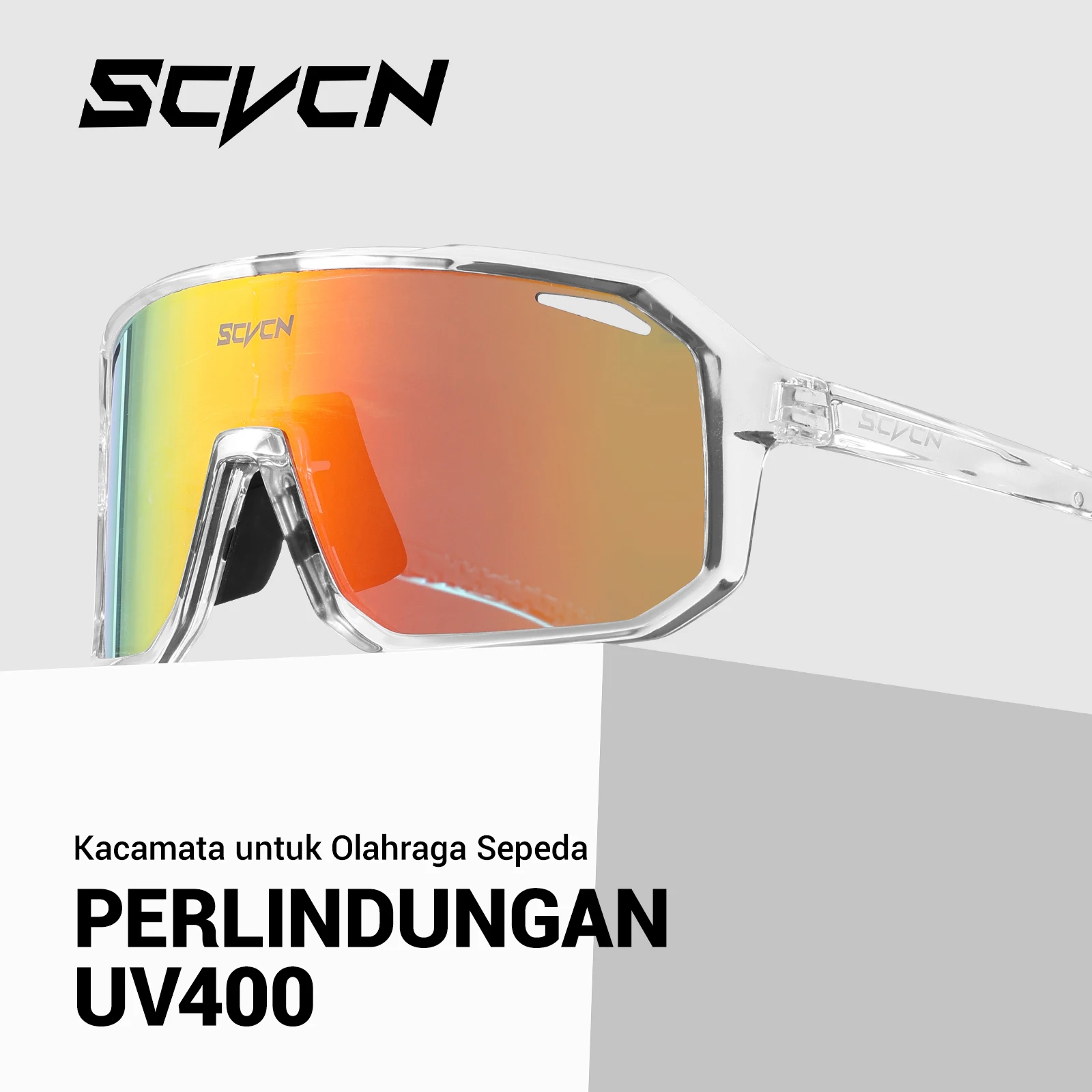 SCVCN Hiking Eyewear Cycling Glasses Bike Sunglasses MTB Bicycle Camping Golf UV400 Sports Protection Glasses for Men Women