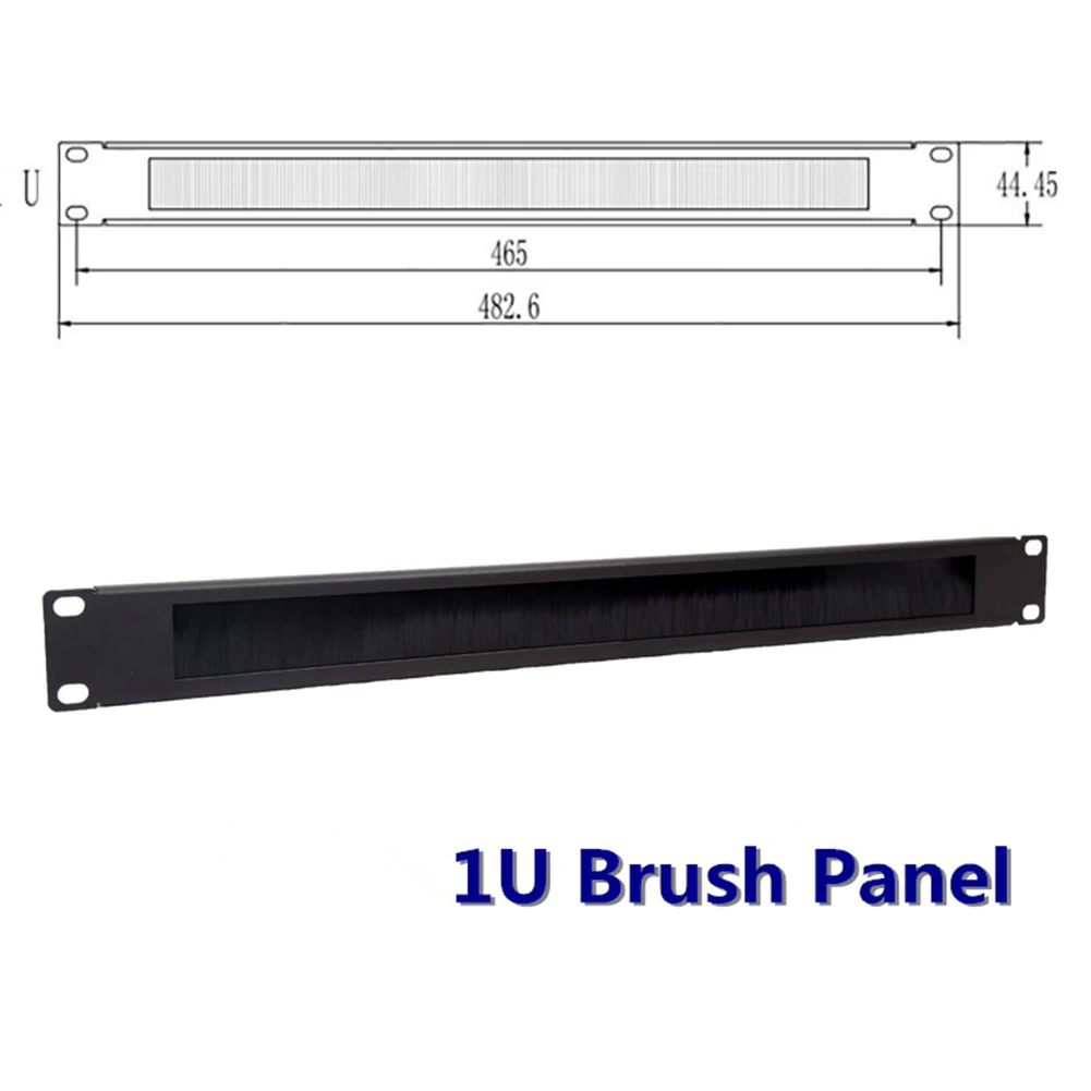 Description Picture 3 of item1U 19 Inch Cable Manager Panel with Brush Server Rack Wire Management System for Cable Entry for 19in Rack