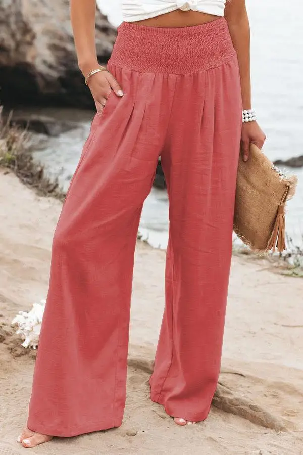 Simple Wide-Leg Casual Loose Pants