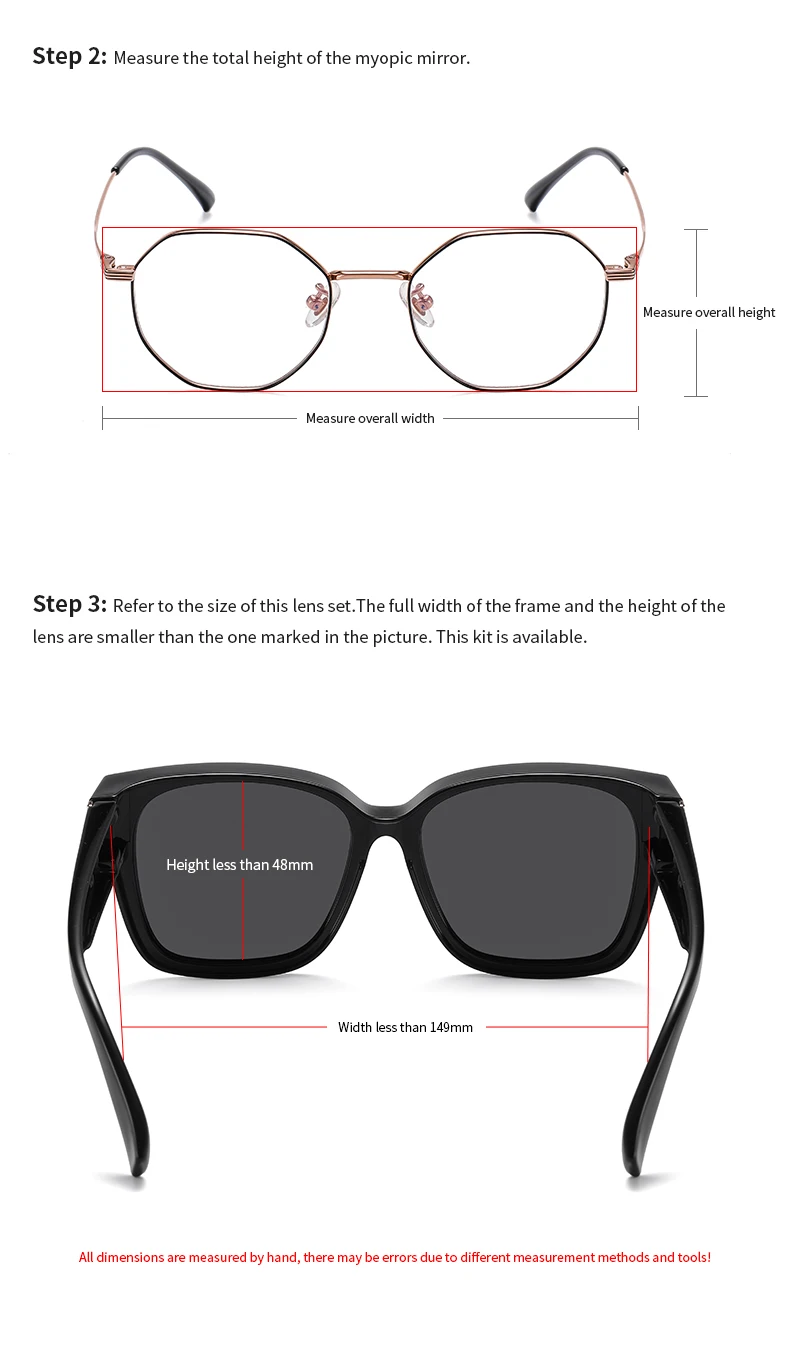 LIOUMO Oversize Fit Over Cover Occhiali da vista Uomo Occhiali da sole polarizzati Cover Miopia Eyewear Donna Guida anti-UV_voghion.com