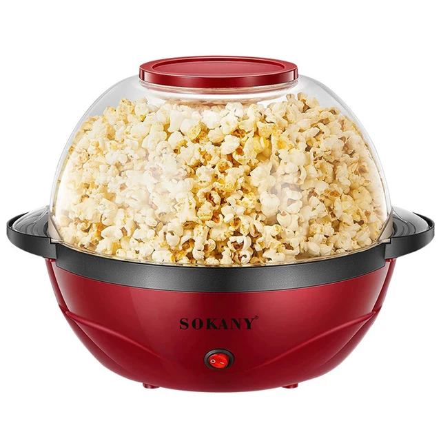 1200W Mini Home Popcorn Machine Plug-In Hot-Air Oil-Free Popcorn Machine  Popcorn Makers for Home Kitchen Party Travel US EU Plug - AliExpress