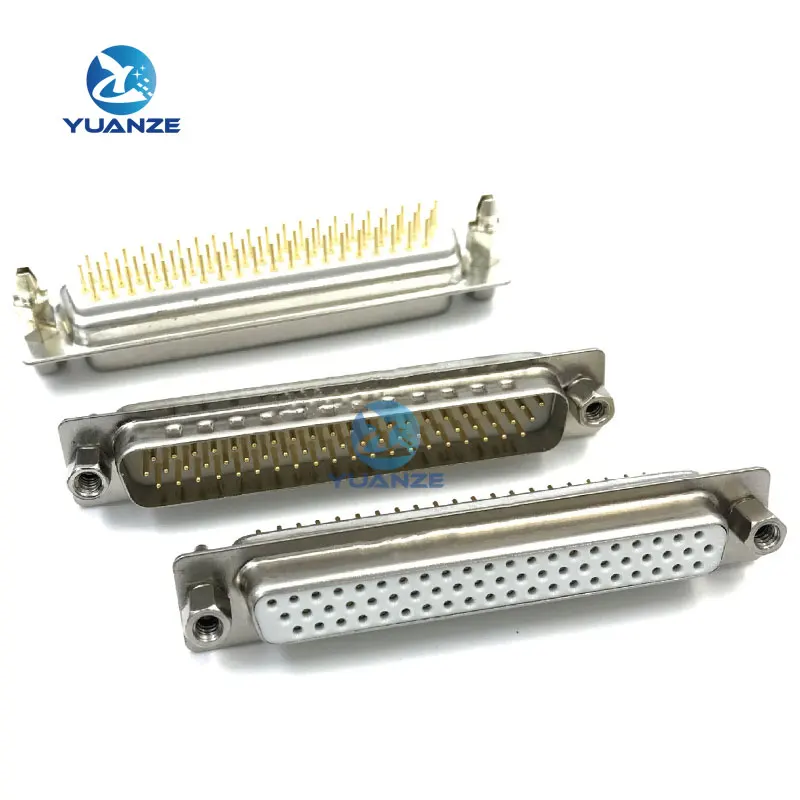 

1PCS Gold plated HDP62 DP62 DB62 FEMALE CONNECTOR straight pin With fixed screw Type D-Sub 62pin Adapter 62 pin 62P