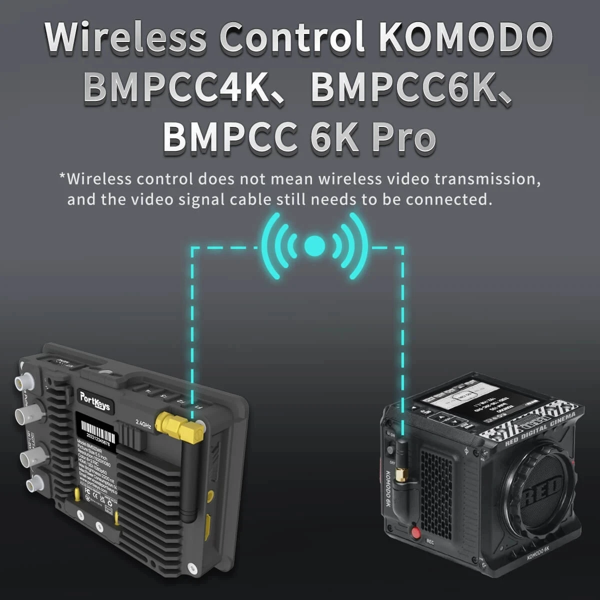 Portkeys BM5 III WR Monitor 2200nit 3G SDI Super Heldere Camera Control Touch Screen Fhd Op Camera 5.5 inch for Blackmagic Sony