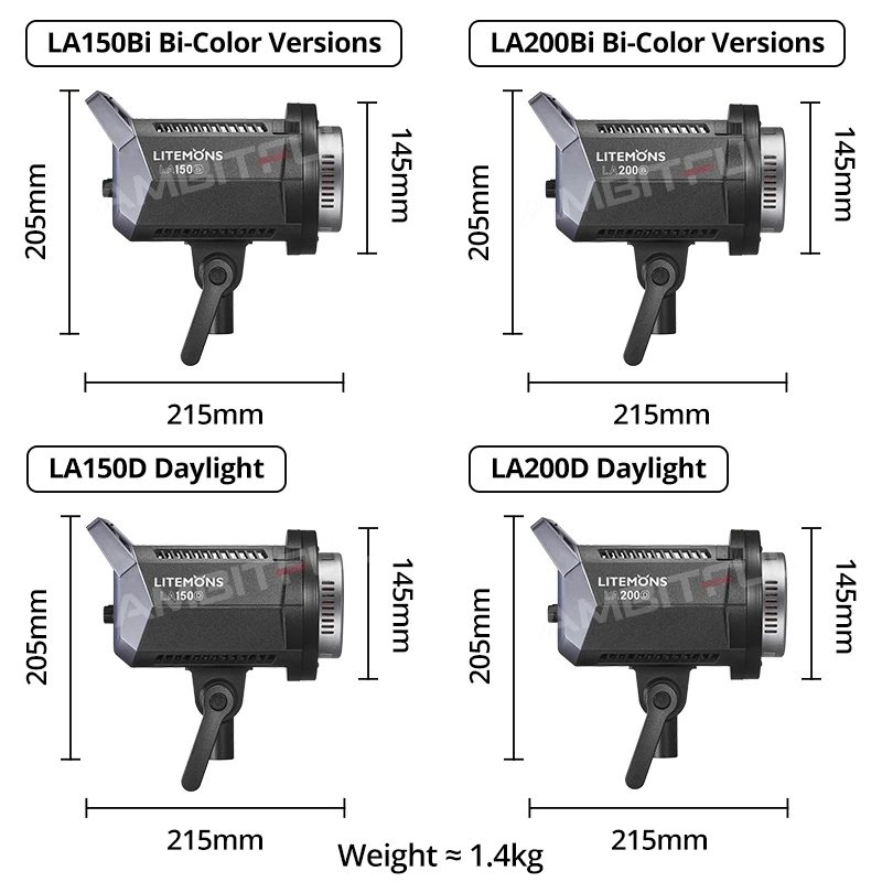 Godox-LEDビデオライトパネルla150d,190w,la150i,230w,l200d,LCD 