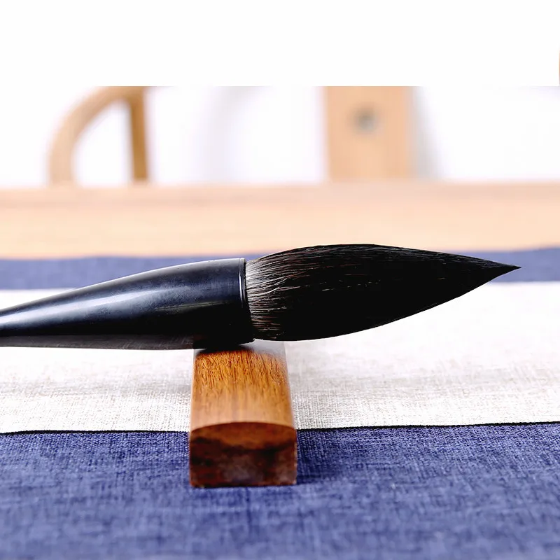 Bear Hair Calligraphy Brush Pen Set Large Hopper-shaped Brush Traditional Painting Writing Couplets Splash Ink Drawing Brush Pen
