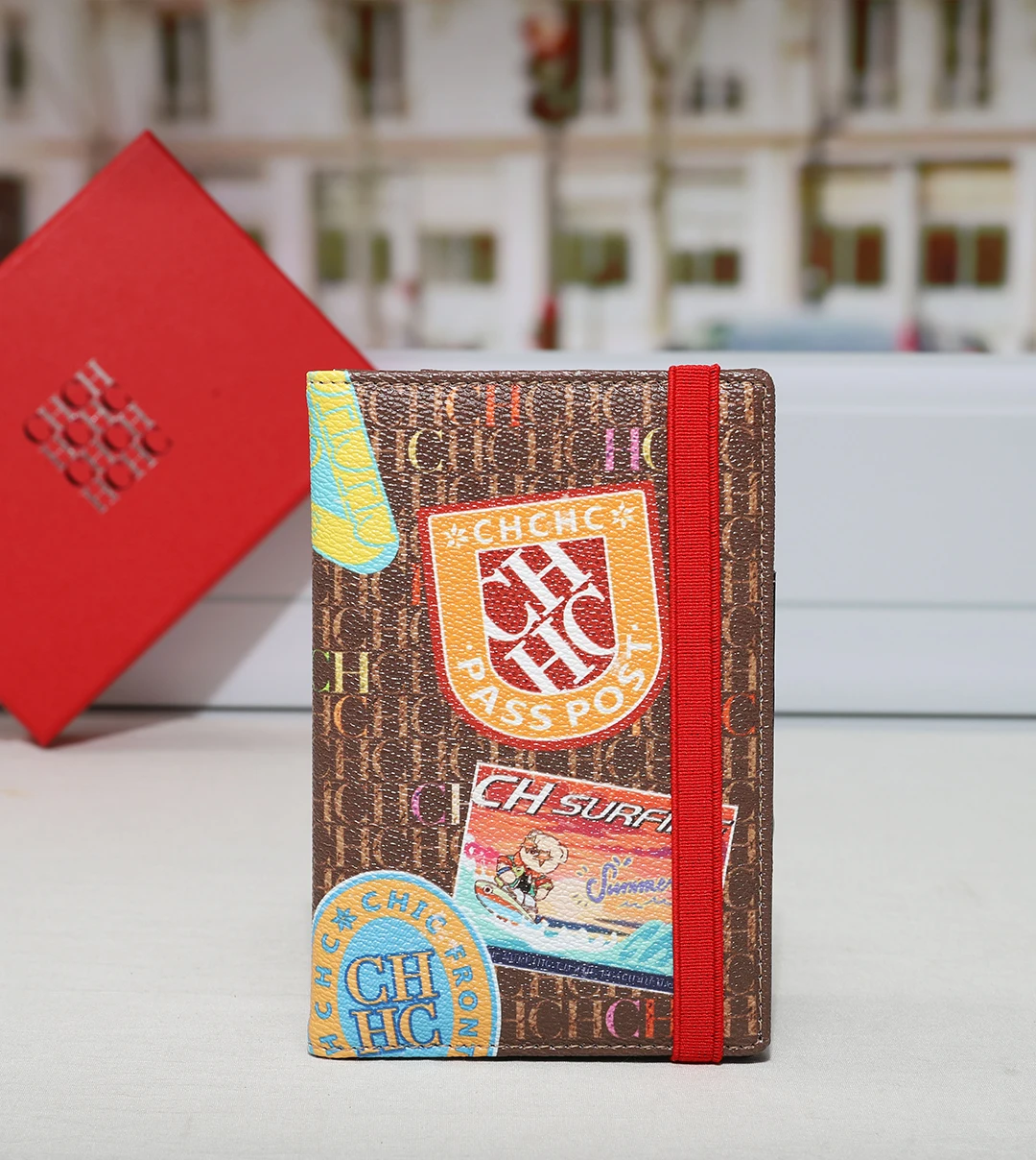 CH Marke Brief Gedruckt Mode Karte Tasche Modische Multifunktionale 2025, Neue Reise Kreative frauen Passport Brieftasche – Detail 1