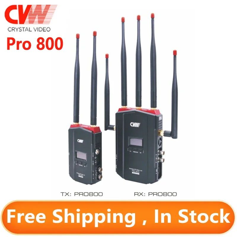 

CVW Pro 800 5Ghz Wireless Long Range AV Sender Full HD Video Link Kit SDIHDMI WHDI No Latency Transmission System Up to 800M