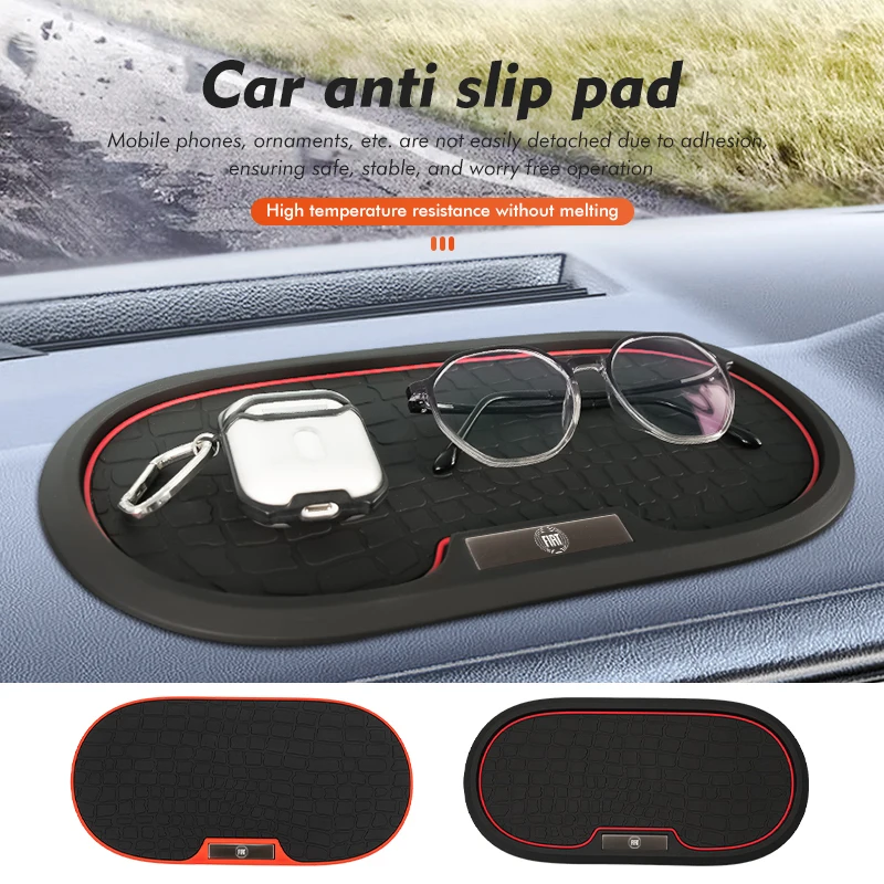 Per Fiat Car Dashboard Tappetino Antiscivolo In Pvc Antiscivolo Supporto Per Telefono Pad Appiccicoso Grande Punto 500 Abarth Tipo Panda Brave Stilo P