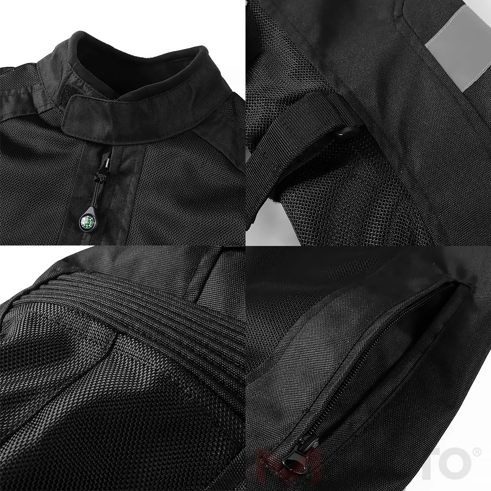 Motorcycle Jacket Vemar Summer Men's Motocross Protective Gear Coat Racing Reflective Oxford Clothing