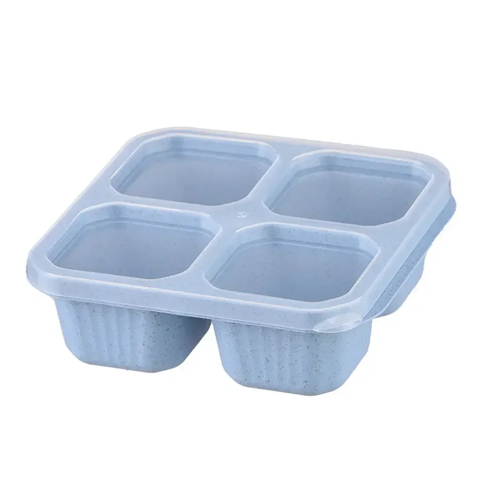 Snack Box with 4 Compartments for Reusable Meal Prep and Storage