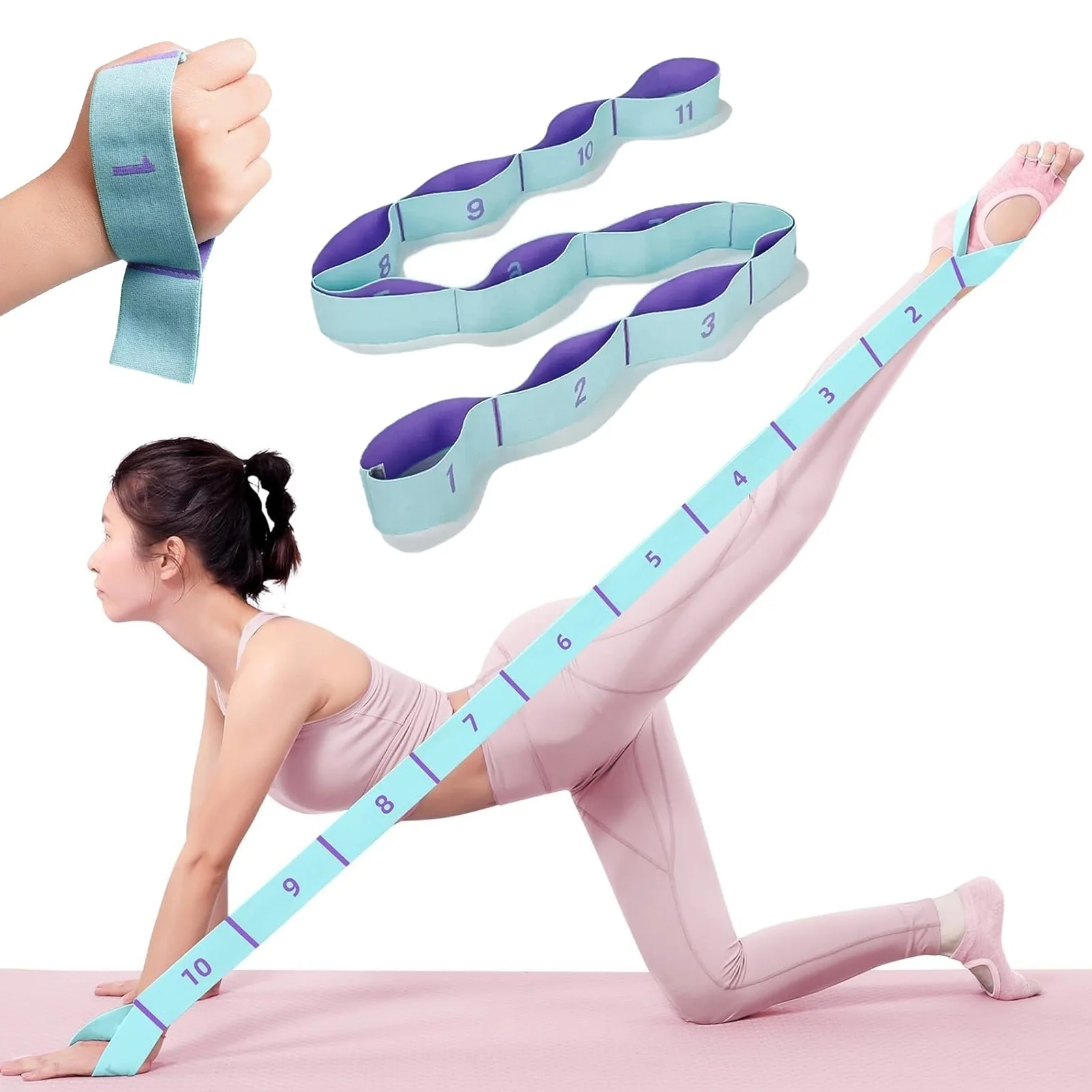 Multipurpose Stretch Band for Yoga and Ballet - Available in 11 Sizes