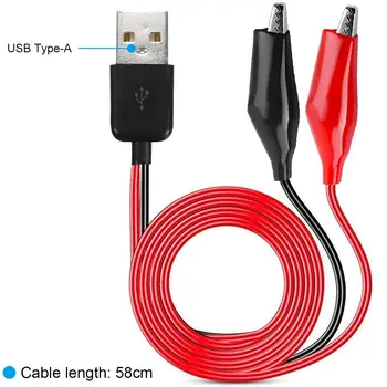 USB Type-A Male Connector Cable Copper Test Leads 1