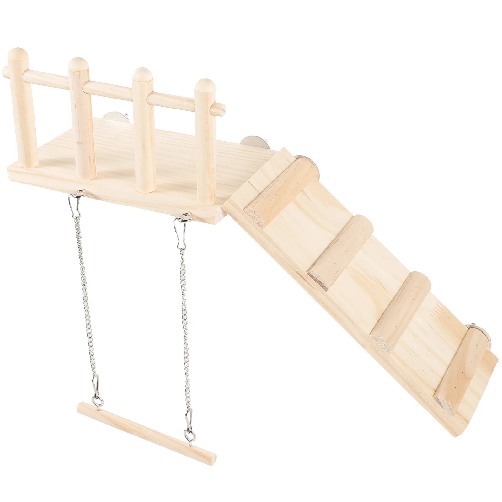 

Parrot Play Stand Bird Swing with Ladder Parrot Swing Toy Bird Cage Accessories