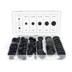 Premium Rubber Gasket Set with Dust Protection & Wire Management (170pcs)