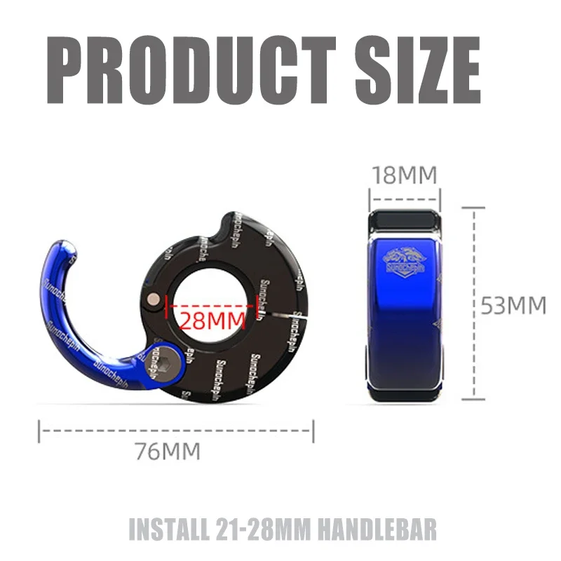 Motorcycle Helmet Holder Motorcycle 22mm helmet holder CNC Aluminum Luggage Bag Hook Holder Hanger Hooks Motorbike Scooter Helmet Bags Gadget Glove Hooks