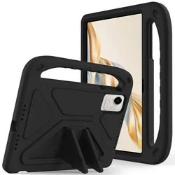 Durable EVA Kids Handle Case for Tablet - Shockproof Cover with Stand (Black)