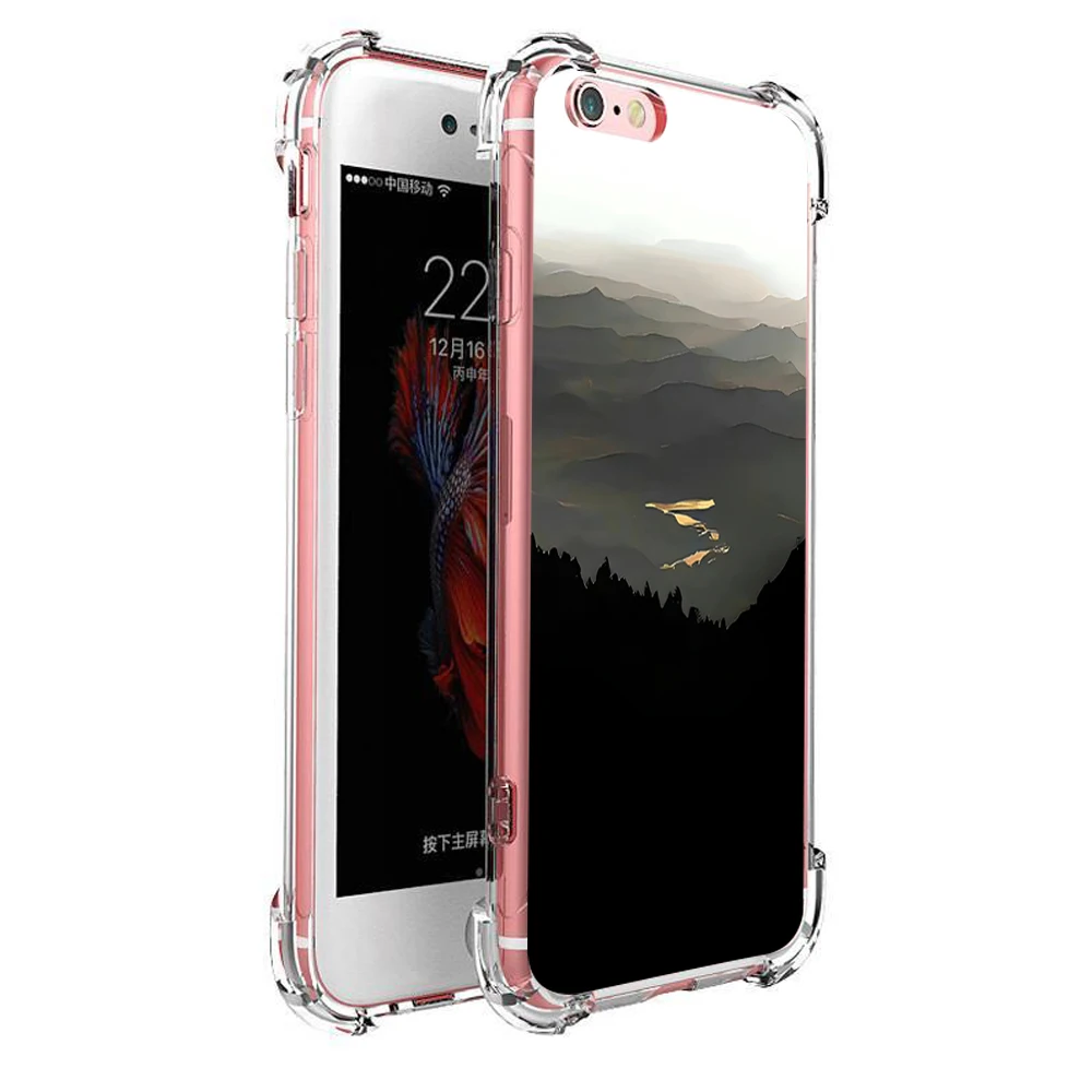 Per Custodie Iphone 6 6S Plus Custodia Iphone 6 6S Plus Cover Custodia Morbida In Silicone Trasparente Tpu Per Telefono Coque Capa Bumper